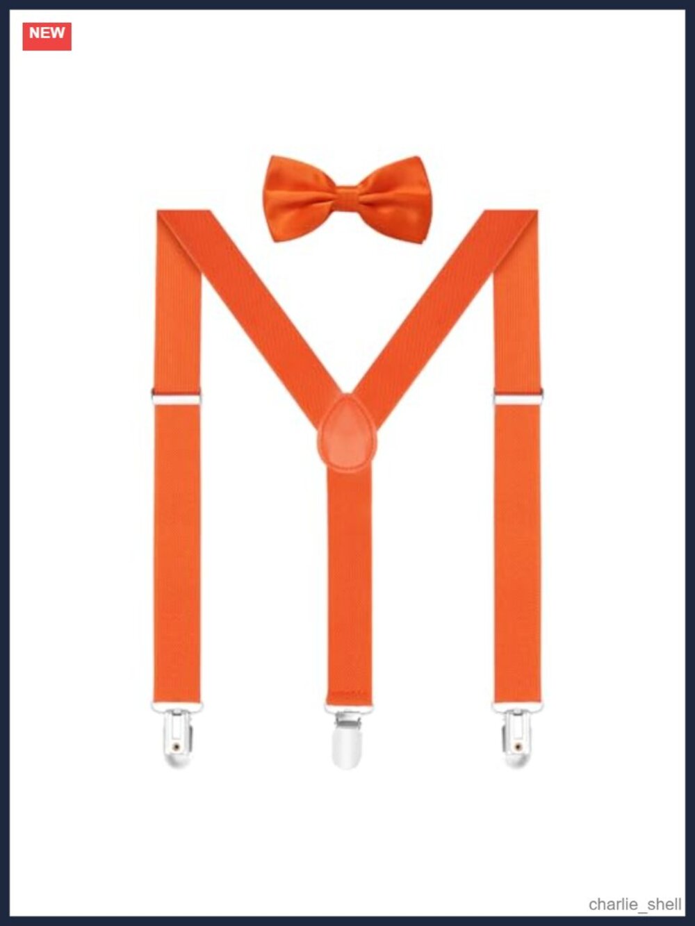 Adjustable Y-Back Suspenders & Pre-Tied Bow Tie Set, Polyester